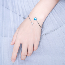  Mermaid tears foam bracelet Female sterling silver super fairy student mermaid tears fishtail bracelet Forest department cold mermaid Ji bracelet