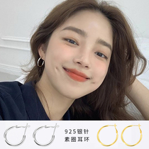 925 sterling silver ring earrings 2021 New Tide advanced sense ring ring ear nail niche design earring female