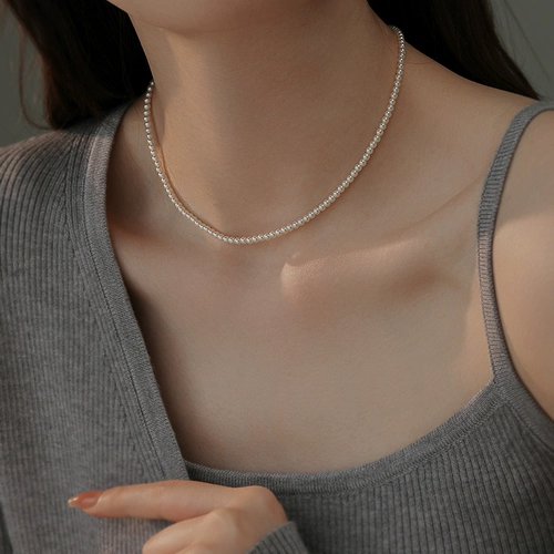 Ожерелье из жемчуга, цепочка до ключиц, легкий роскошный стиль, 2024 года, премиум класс