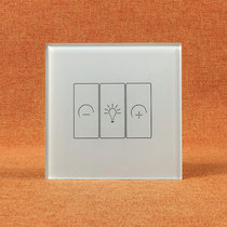 Touch dimmer switch 86 type glass sensing panel thyristor light and dark dimmer single wireless remote control