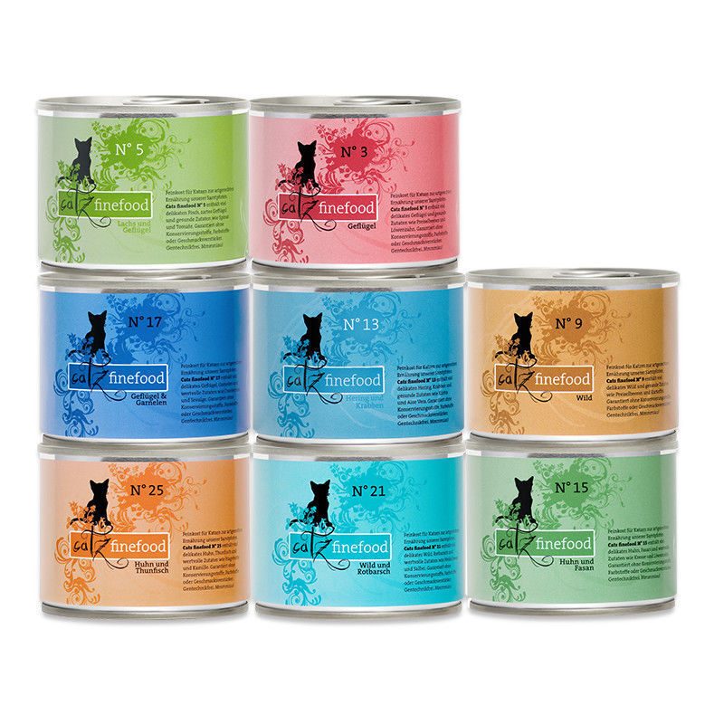 German Catz Classic Main Food Cat Cans for All Stages, Weight Gain, Grain-Free, Hypoallergenic, Imported Wet Food