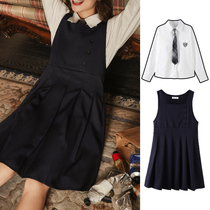One-piece dress Womens fall 2021 New Korean version 100 Hitchhiking slim Academy Wind small student 100 plexall dress