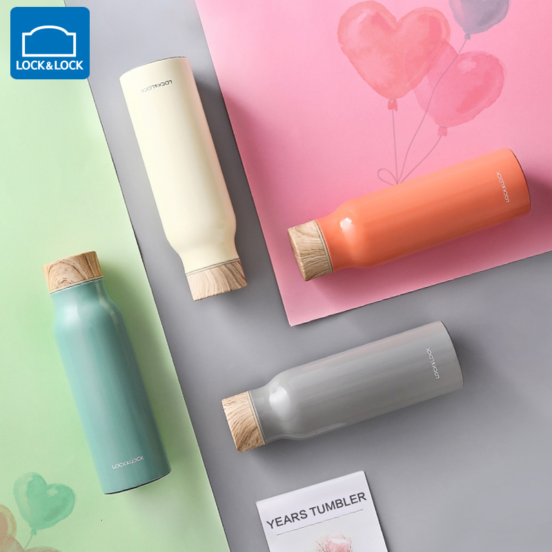 Lock Lock Nianhua Insulation Cup Upgrade 316 Stainless Steel Couple Water Cup 350ml Business Tea Cup LHC4213