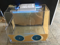 Plexiglas sealed box operating isolation box UV lamp dust cover sealed box glove box transparent yak