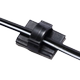 Driving recorder wire buckle fixation and routing clip management
