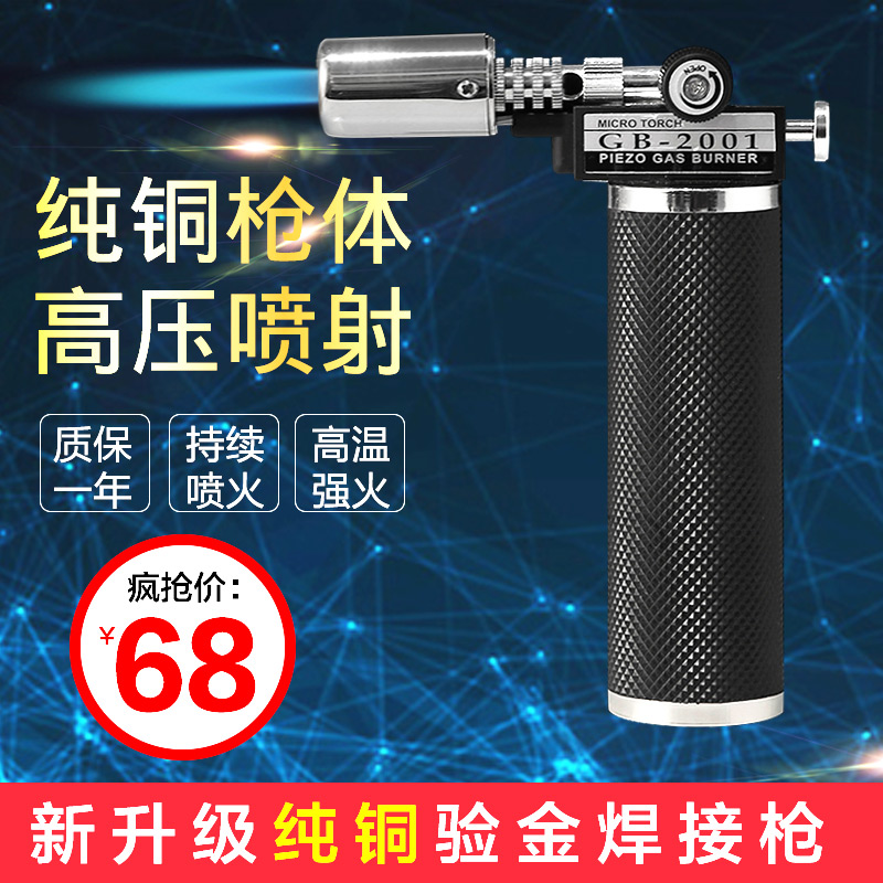High Temperature Welding Gun Metal Welding Theorizer Portable Fire Gun Dental Outdoor Barbecue Spot Charcoal Bake Burn Test Gold