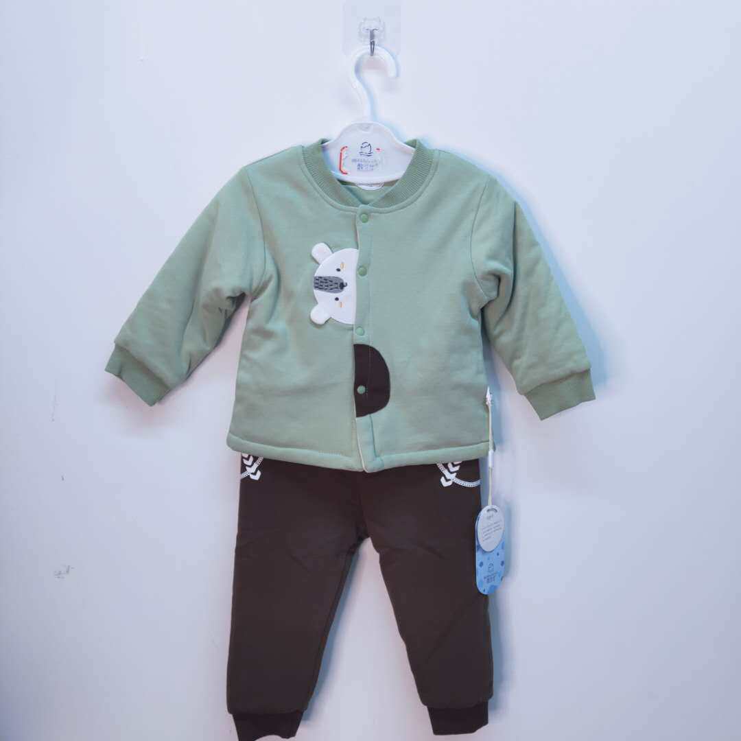 Bean Dragon Baby Cotton Clothes Stand Collar Set 958904