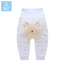 Bean Dragon Baby pants autumn and winter baby foreign-made cotton padded thick belly pants childrens winter thick 1 big butt pants 3