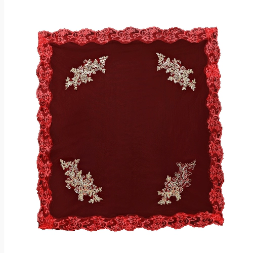 2023 Новое кружевное невеста Hijae Red Make Short Wedding Retro Wersatile Китайская вышивка свадебное платье xipa hijada