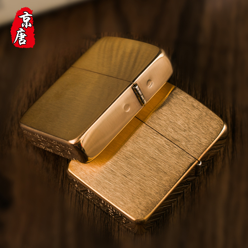 Zippo pure copper American World War II replica 1941B is not easy to blow out the lighter can resist the spiral wind of nature