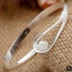 Dễ thương retro hoa hồng mạ bạc vòng tay handmade vênh váo gió nổi tiếng để gửi cho bạn bè người yêu hộp quà tặng vòng tay phong thủy Vòng đeo tay Cuff