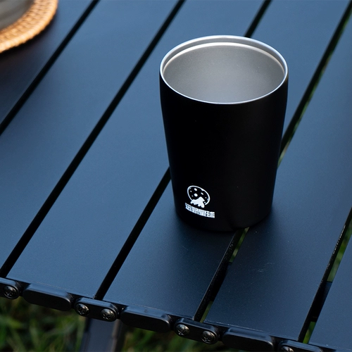 Открытая полость на тепло-изоляция чашка 304 из нержавеющей стали туризм Туризм против масштабной двойной чашки кофейная чашка прямое питье широкая чашка слюны