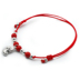 S925 sterling bạc vòng chân chuông đỏ vòng tay vòng chân nữ năm nay sinh viên tươi đôi quà tặng sinh nhật lắc chân bạc Vòng chân