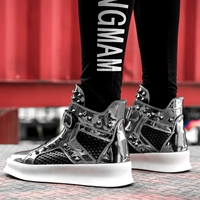 Martin ủng nam booties cao giúp giày hip hop triều nam phiên bản Hàn Quốc của xu hướng giày thể thao đô thị nam hoang dã nước Anh - Giay cao giày the thao