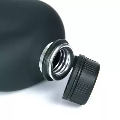 Camouflage marching kettle Outdoor portable student military training kettle Large capacity 1L flat kettle Military fan aluminum Kettle