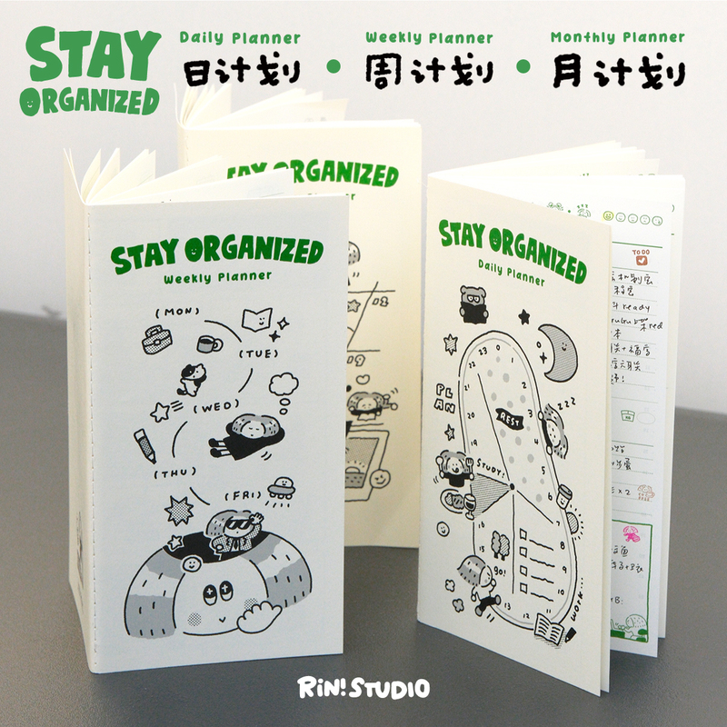 【Linglangtou】Self-Filling Functional Inner Pages Tn Notebook Daily/Weekly/Monthly Planner Daily Efficiency Management Journal Refill Pages
