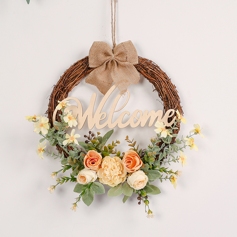 Korean-Style Wreath Wall Decoration, Bedroom Door Entrance Door Hanging Decoration, Restaurant Clothing Store Welcome Decoration
