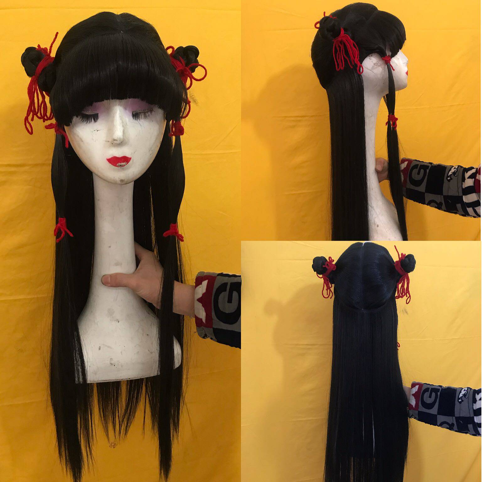 Drama Opera Ancient Costume Peking Opera Head Accessories Book Child Headgear Which is Nacha Hood Wig for Good Financial Child Wig Doll Hair
