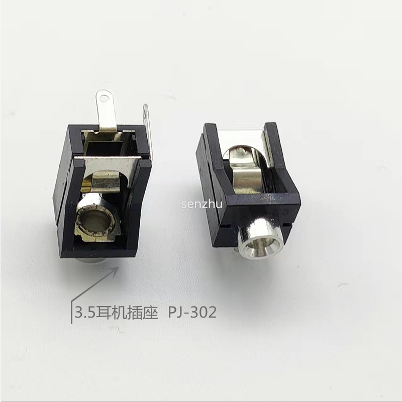 3 5 headphone socket PJ-302 3 5MM Audio film mono-channel socket horizontal 3-foot socket
