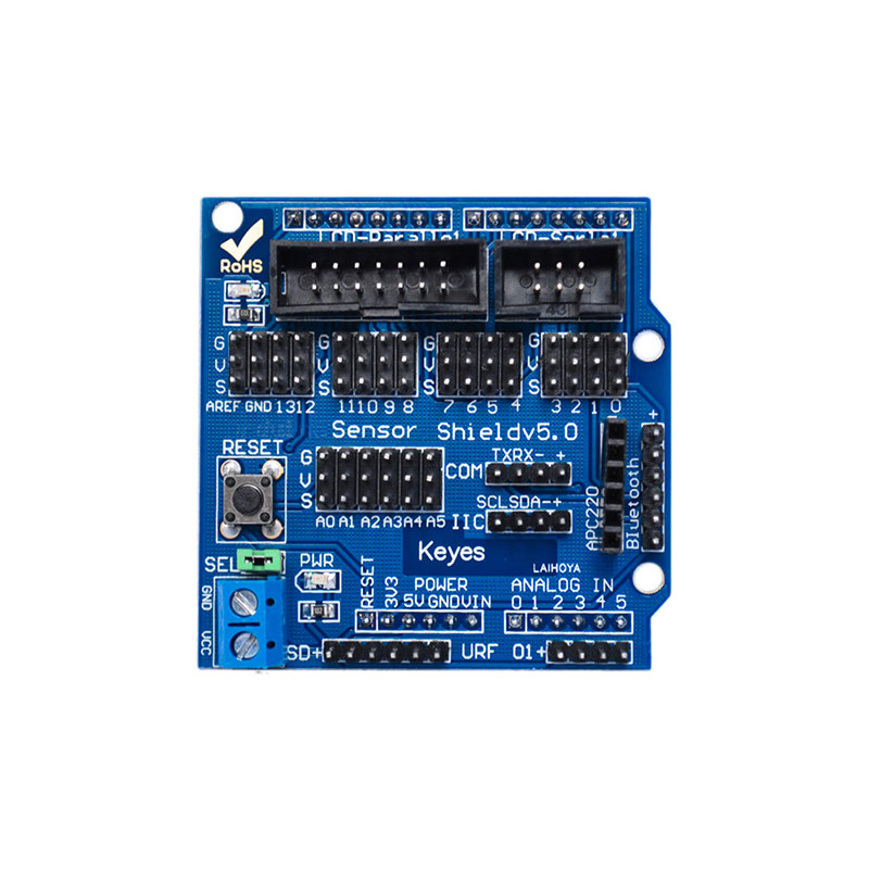 V5.0 Sensor Shield V5传感器扩展板电子积木机器配件适用arduino