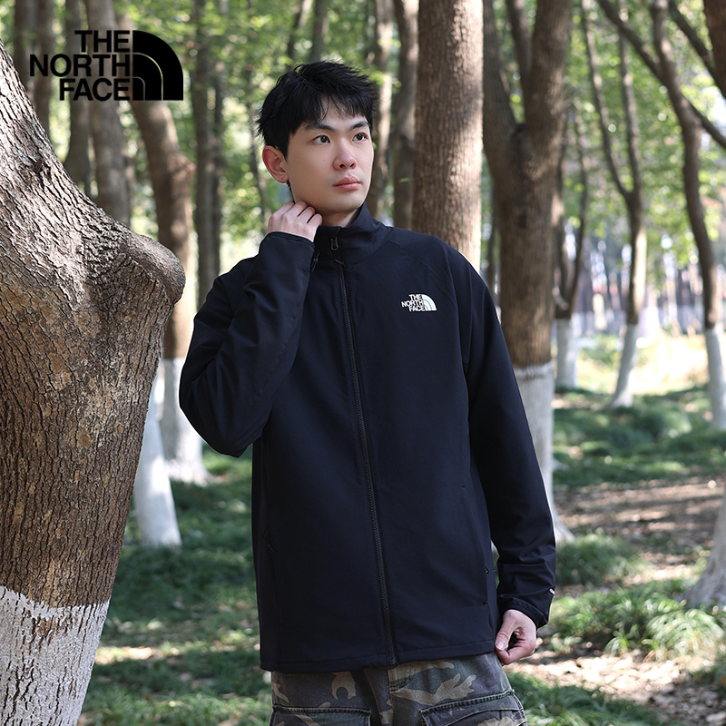 Thenorthface North Face Soft Shell Jacket Men's 26 Spring and Summer New Outdoor Zip Jacket Official Authentic Product