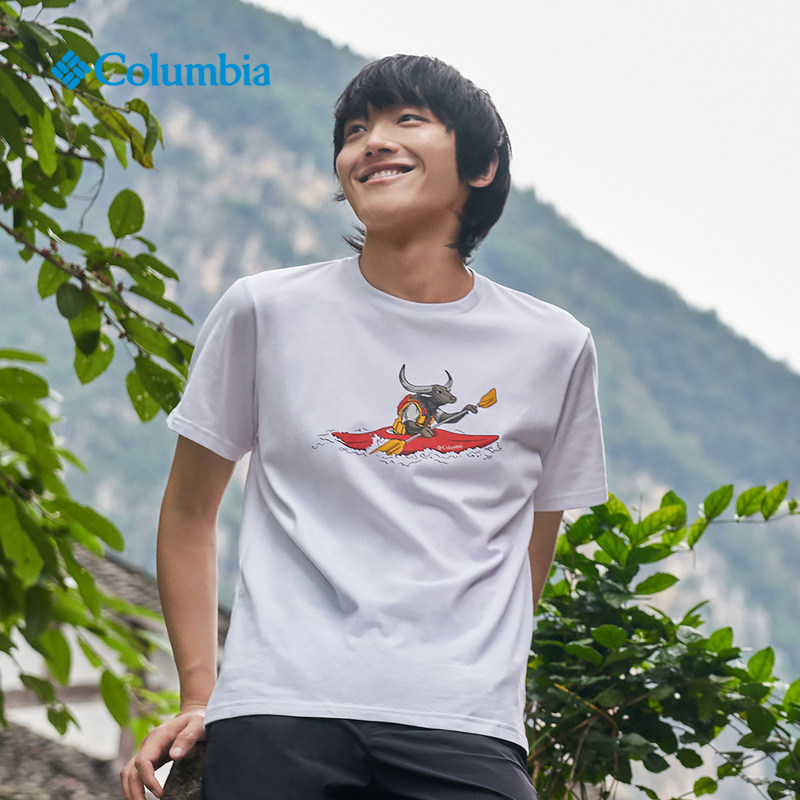 W23 spring summer Columbia lovers' outdoor sports moisture-absorbing and breathable T-shirt short sleeve tide AE8958-Taobao