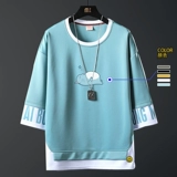 Playboy, толстовка, трендовая футболка с коротким рукавом, в корейском стиле, оверсайз