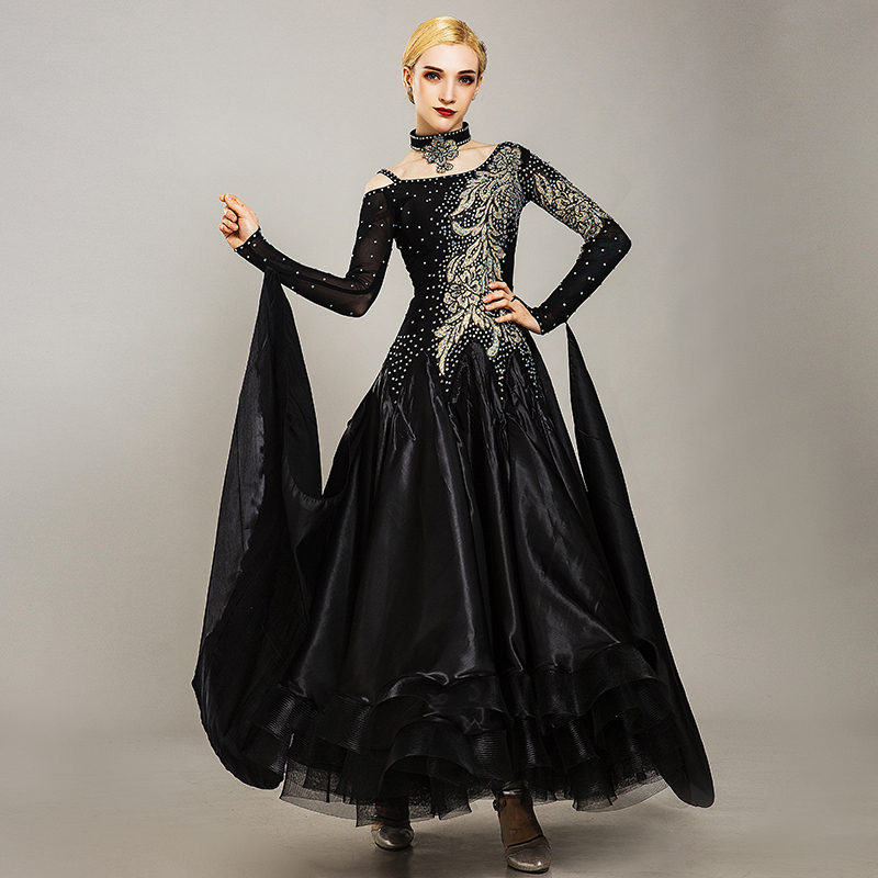 Black blue ballroom dance dresses for women girls Diamond inlaid modern dance dress show dress Waltz National Standard Dance Dress social dance dress ... Black blue ballroom dance dresses for women girls Diamond inlaid modern dance dress show dress Waltz National Standard Dance Dress social dance dress ...