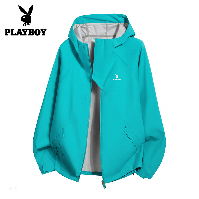 Playboy Jacket for Women 2026 New Autumn Dopamine Outdoor Windproof Waterproof Jacket Hiking Coat