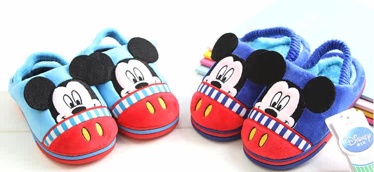Pantoufles enfants en suède DISNEY pour hiver - semelle autre - Ref 1034752 Image 32