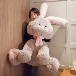 American Bonnie Rabbit Doll Sleep Holding Oversized Stuffed Toy Girl Rag Doll Holding Sleeping Birthday Gift