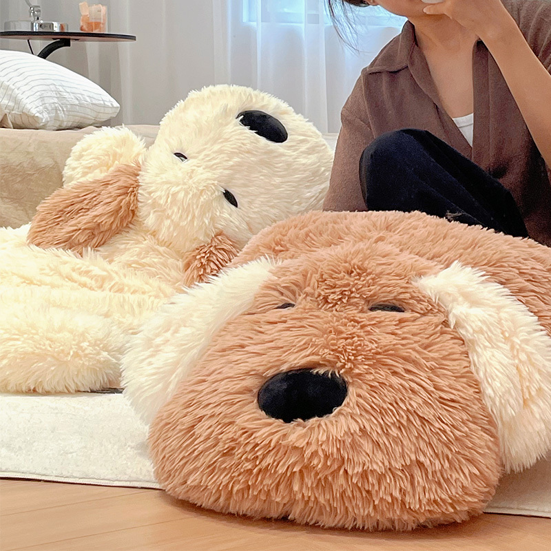Puppy Pillow Plush Toy for Girls to Sleep On, Long-Haired Doll for Bed, Cushion, Birthday Gift Puppy Pillow Plush Toy for Girls to Sleep On, Long-Haired Doll for Bed, Cushion, Birthday Gift