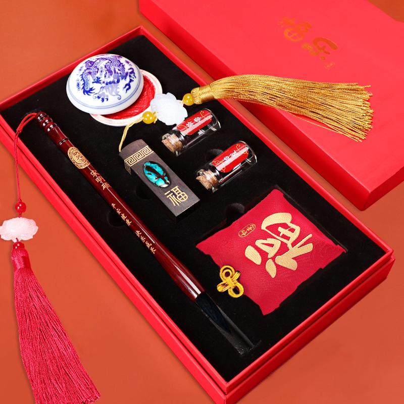 Fetal brush diy homemade fetal hair souvenir fetal hair umbilical cord badge gift box set fetal brush making full moon ceremony