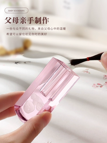 Сувенир, детская печать для новорожденных для хранения пуповины ручной работы