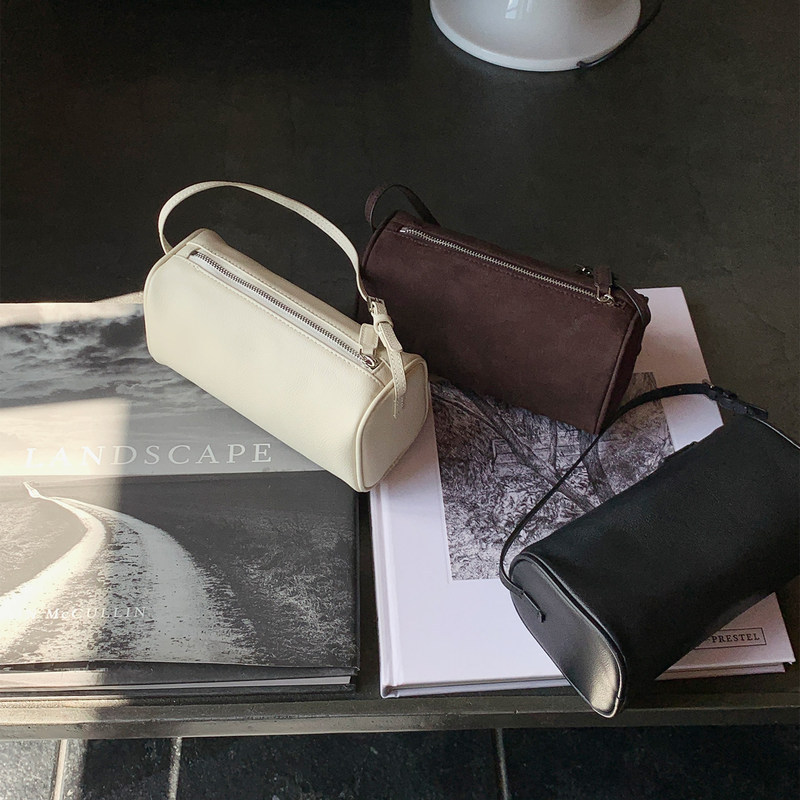 Ileft Left Side Daily Wear Accessories Genuine Leather Underarm Bag Vintage Suede Pen Holder Bag Ileft Left Side Daily Wear Accessories Genuine Leather Underarm Bag Vintage Suede Pen Holder Bag