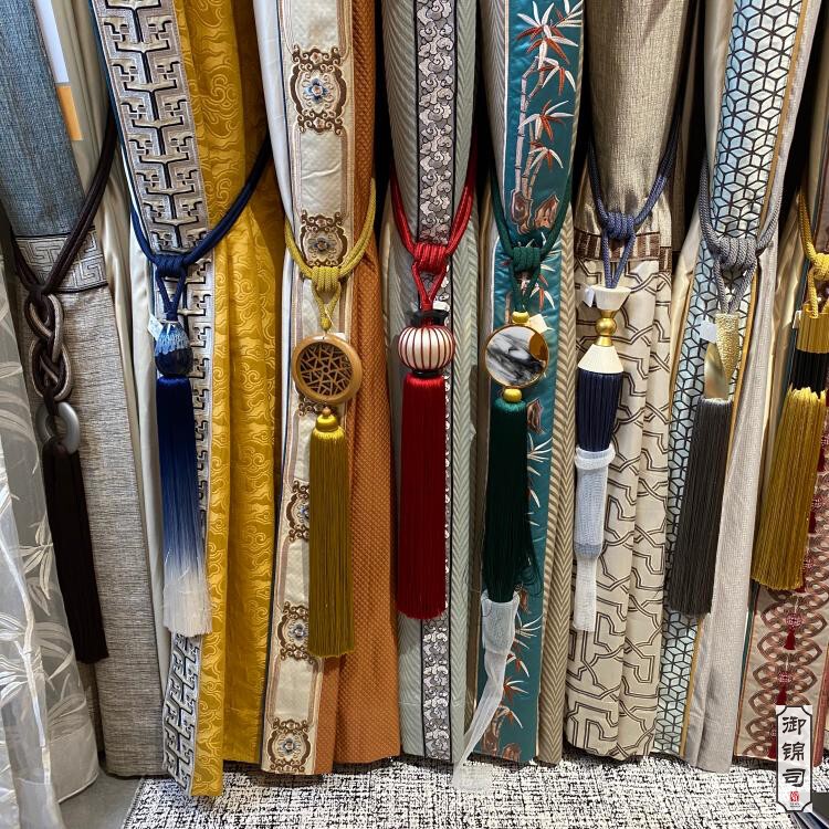 Yujin Sicao* Chinese-Style Tiebacks, High-Quality, National Trend Export Curtain Ropes, New Chinese Style, Hanging Balls with Large Tassels Yujin Sicao* Chinese-Style Tiebacks, High-Quality, National Trend Export Curtain Ropes, New Chinese Style, Hanging Balls with Large Tassels