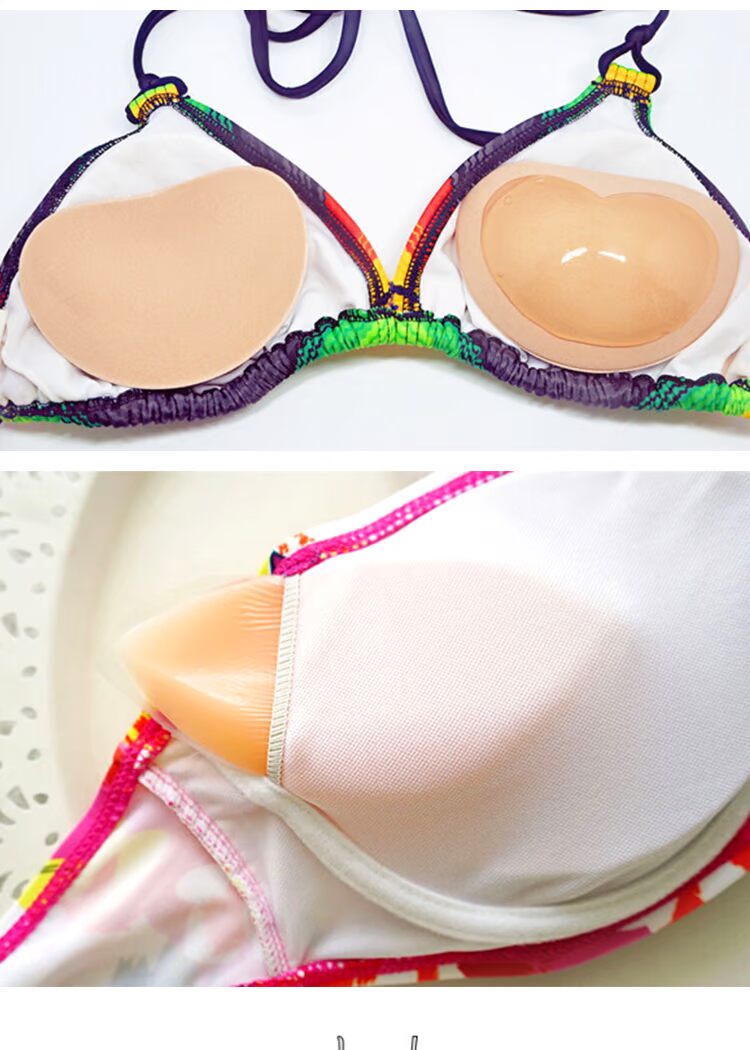 Thu thập miếng đệm ngực silicon dày vô hình chèn áo tắm bikini đặc biệt ngực nhỏ phóng to pad không thấm nước pad mùa hè mút ngực thể thao