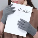 Перчатки, зимний ветрозащитный удерживающий тепло флисовый комплект для школьников, 2024 года