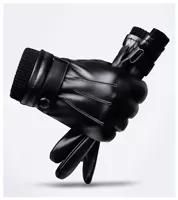 Модель из искусственной кожи с сенсорным экраном, мужская модель с тремя линиями и рюшами