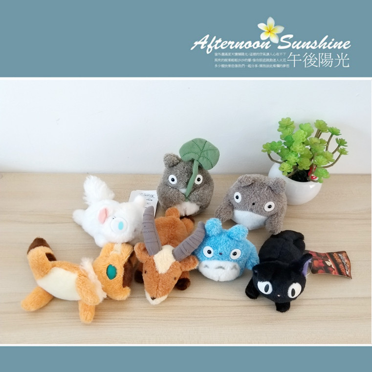 Day single Hayao Miyazaki Totoro Doll White Cat Black Cat Doll Witch Mansion Plush Toy Boys and Girls Gifts