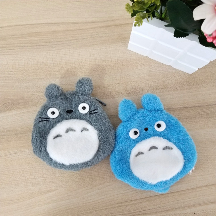 Day Shan Miyazaki Animation Perimeter Cute Dragon Cat Plush Suede Small Zero Wallet Cashier Bag