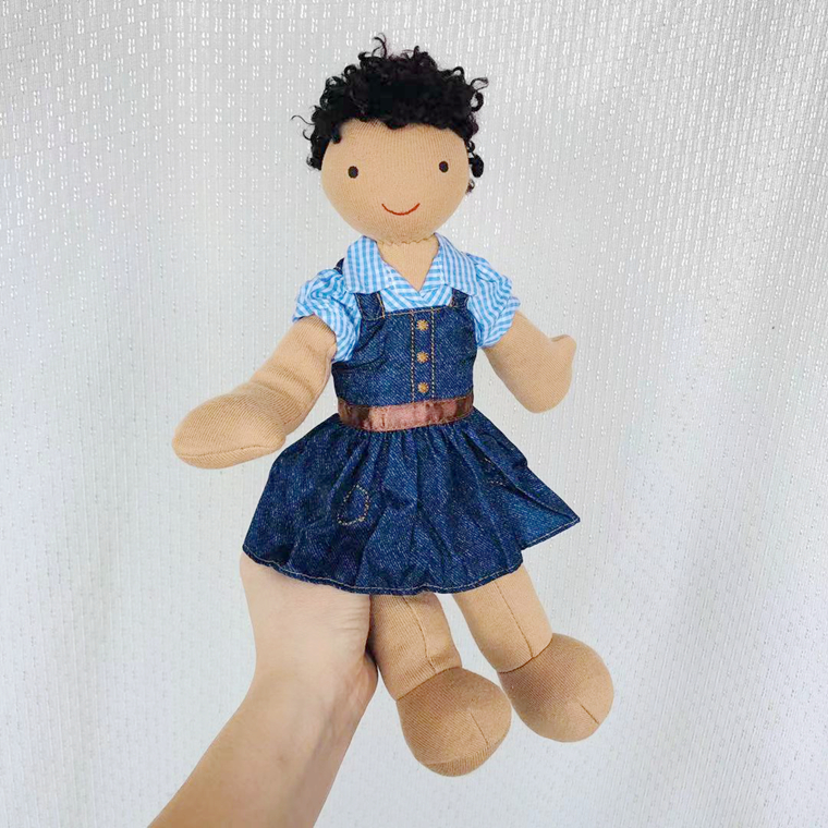 Export Europe and America niche and unique cloth dolls to calm plush sleeping dolls for girls gifts