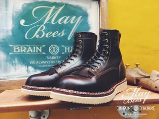 Brown motorcycle boots handmade customization