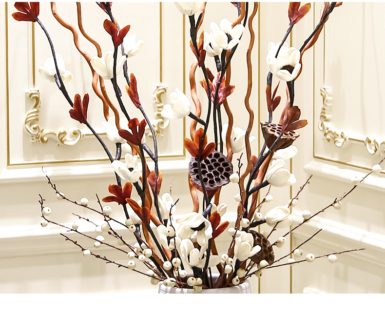 Jingdezhen contracted and I ceramic dry flower is placed high ground large vase flower arrangement sitting room adornment flowers