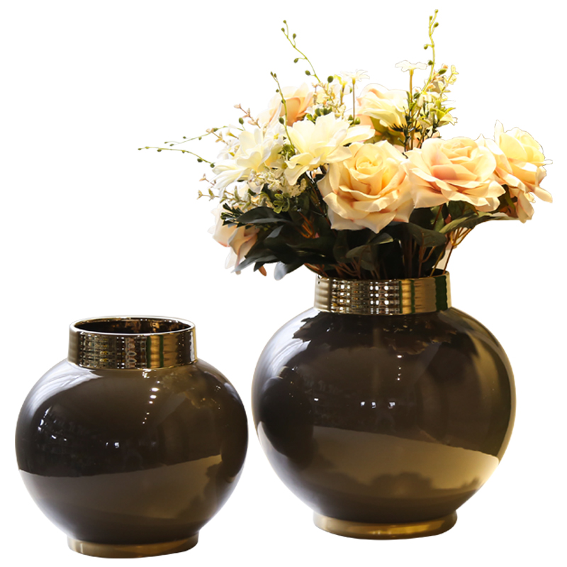 Jingdezhen light of new Chinese style flower adornment is placed between example sitting room key-2 luxury club hotel floral outraged simulation flower decoration