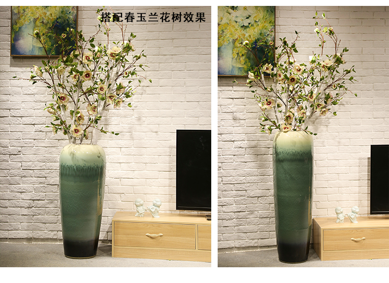 Jingdezhen ceramic hotel villa covers large vases, the sitting room porch flower flower decoration flower arranging furnishing articles