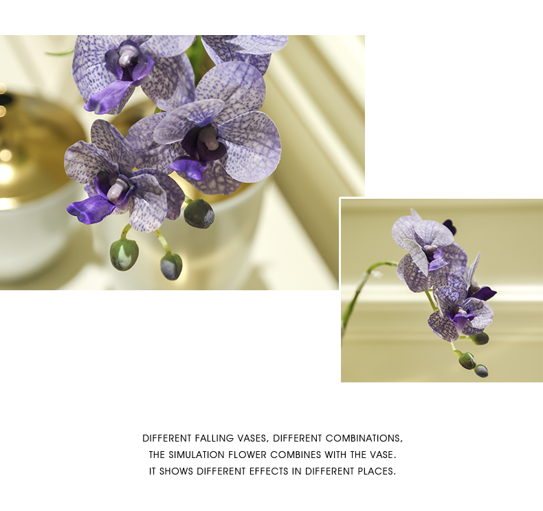 Jingdezhen ceramic flower implement of new Chinese style porch light sitting room key-2 luxury furnishing articles flower vases, modern example room decorations