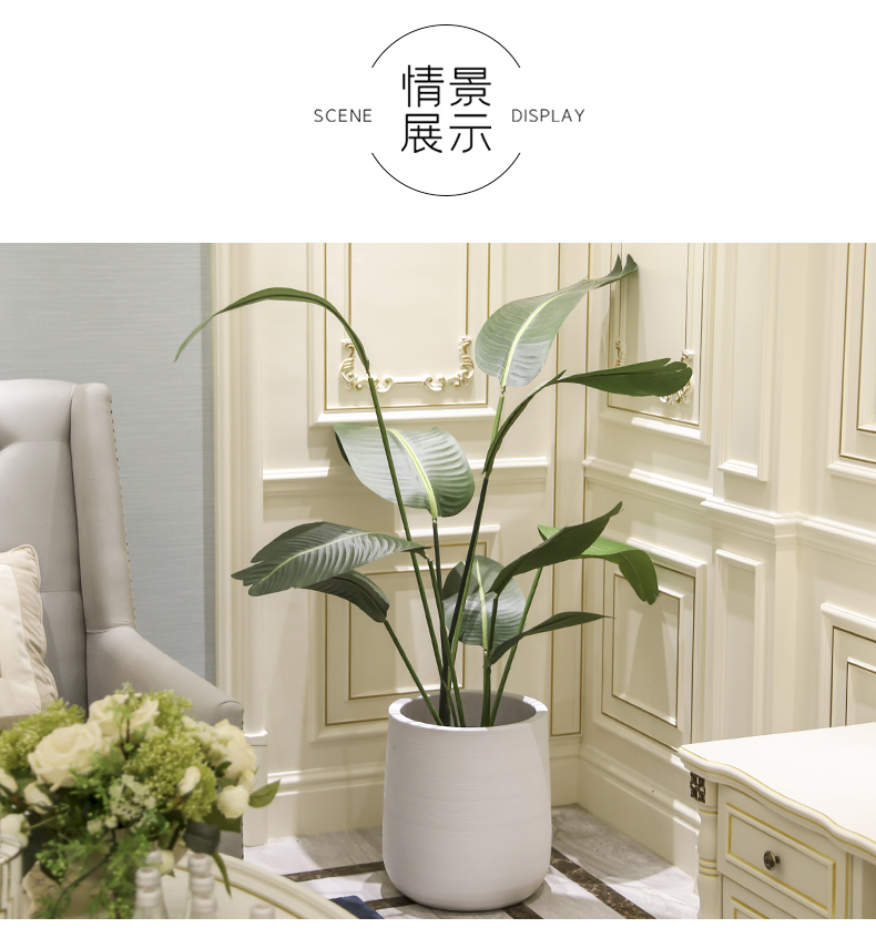 Nordic ceramic landing place to live in the sitting room the bedroom of false green plant decoration decoration artificial flowers, potted plant simulation