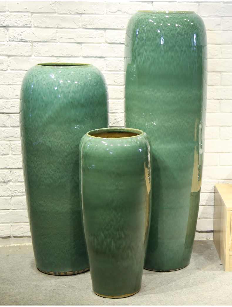 Jingdezhen new Chinese style club house sitting room of large vase ceramic flower, flower restaurant adornment is placed between the example