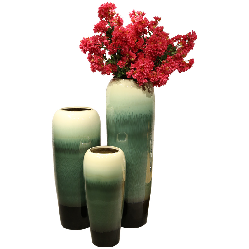 Jingdezhen sitting room of large vase wedding flower arranging the soft outfit decoration flower implement simulation ceramic flower furnishing articles